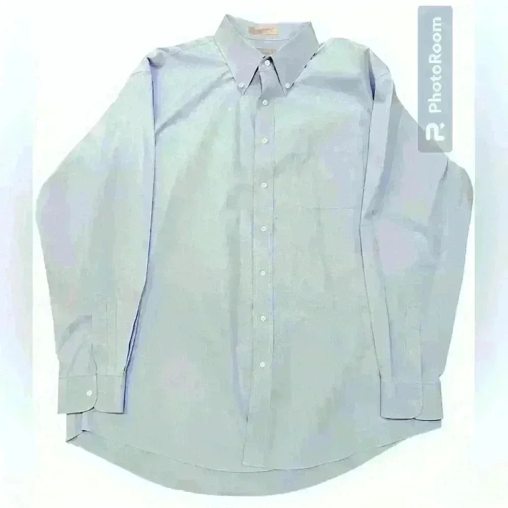 Nordstrom light blue men's button-down Classic‎ Fit sz 18/36